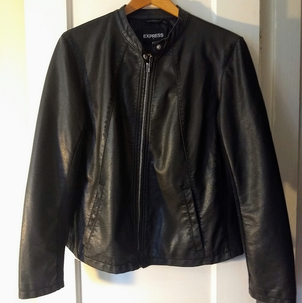 Express Minus the (Leather) faux leather jacket